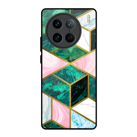 Seamless Green Marble Vivo X90 Pro 5G Glass Back Cover Online