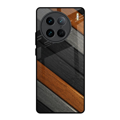 Tri Color Wood Vivo X90 Pro 5G Glass Back Cover Online