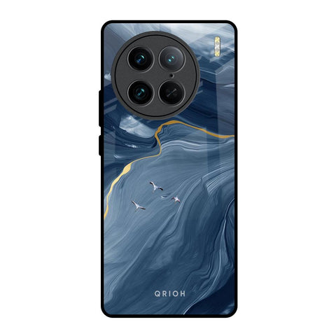 Deep Ocean Marble Vivo X90 Pro 5G Glass Back Cover Online