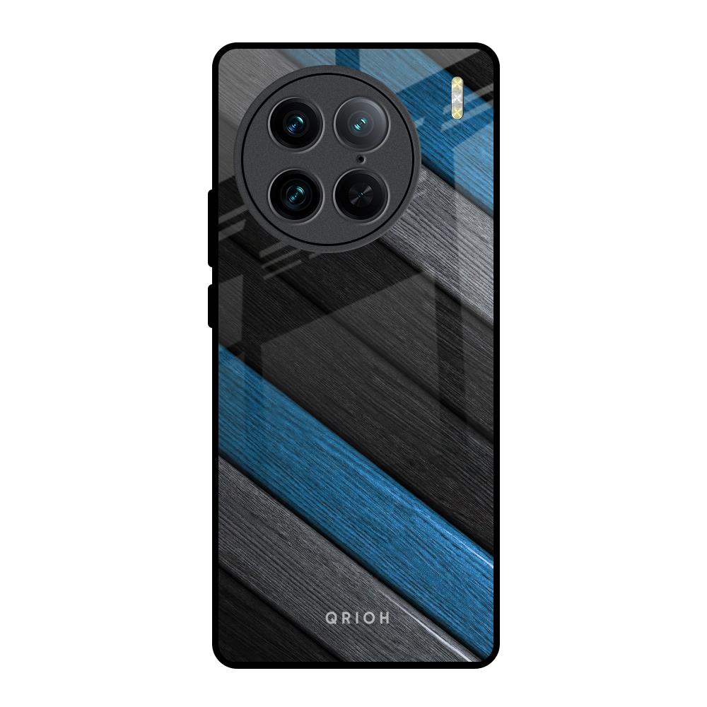 Multicolor Wooden Effect Vivo X90 Pro 5G Glass Back Cover Online