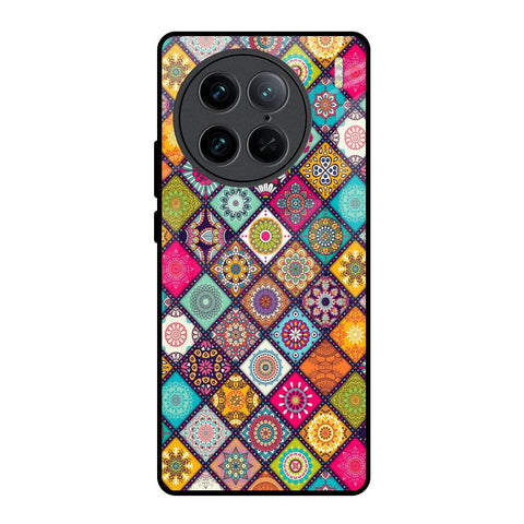 Multicolor Mandala Vivo X90 Pro 5G Glass Back Cover Online