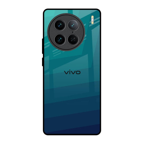 Green Triangle Pattern Vivo X90 Pro 5G Glass Back Cover Online