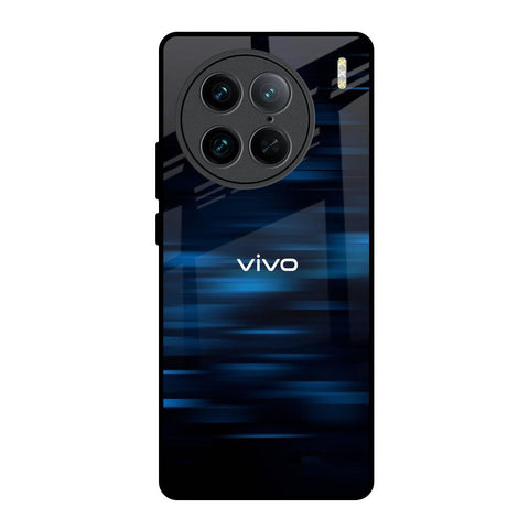Blue Rough Abstract Vivo X90 Pro 5G Glass Back Cover Online
