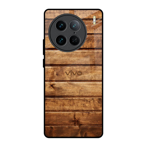 Wooden Planks Vivo X90 Pro 5G Glass Back Cover Online