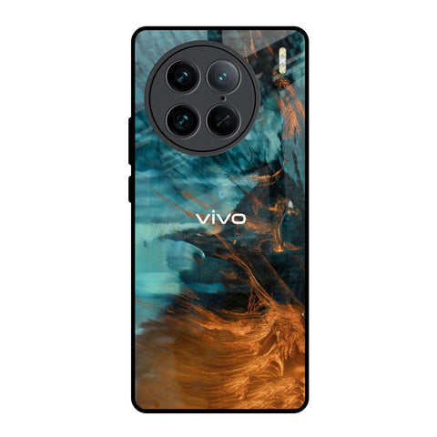 Golden Splash Vivo X90 Pro 5G Glass Back Cover Online