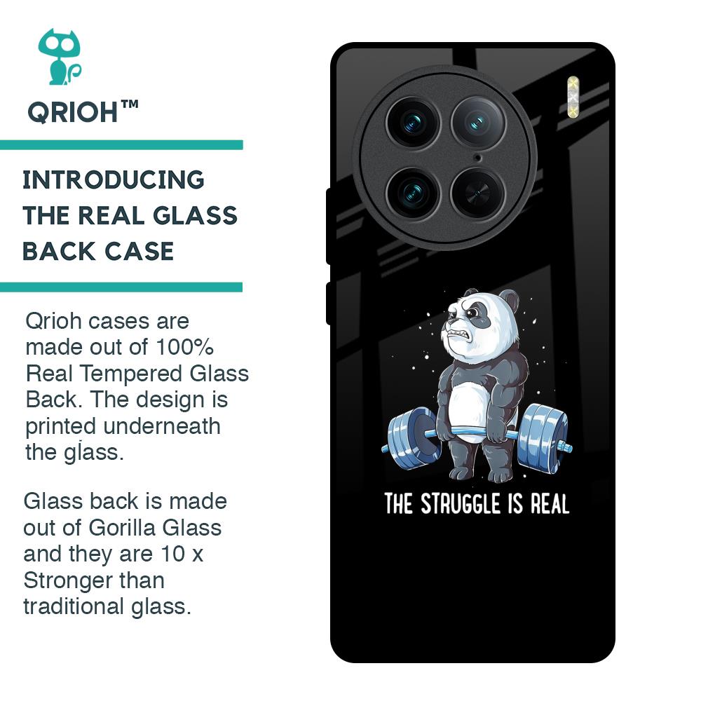 Real Struggle Glass Case for Vivo X90 Pro 5G