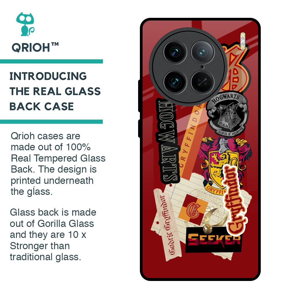 Gryffindor Glass Case for Vivo X90 Pro 5G