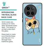Adorable Cute Kitty Glass Case For Vivo X90 Pro 5G