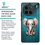 Adorable Baby Elephant Glass Case For Vivo X90 Pro 5G