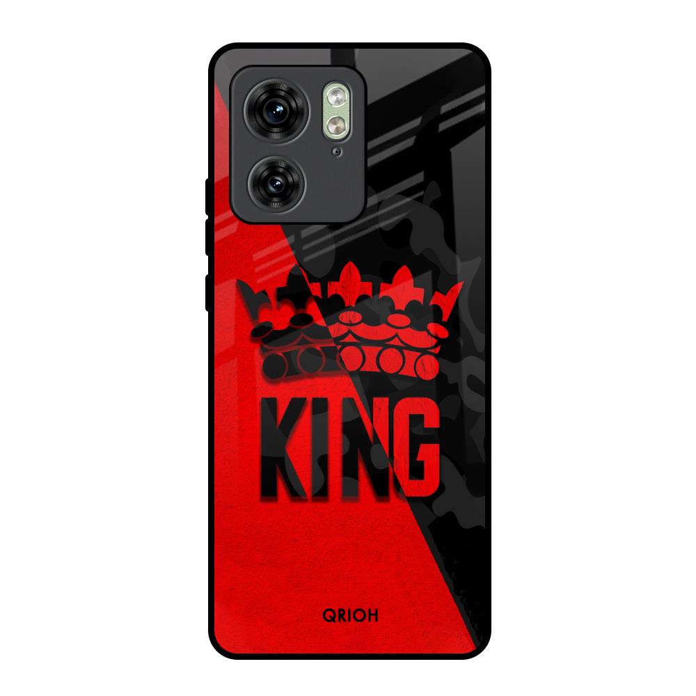 I Am A King Motorola Edge 40 Glass Back Cover Online