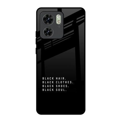 Black Soul Motorola Edge 40 Glass Back Cover Online