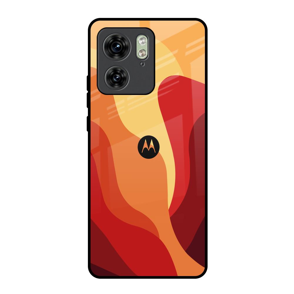 Magma Color Pattern Motorola Edge 40 Glass Back Cover Online