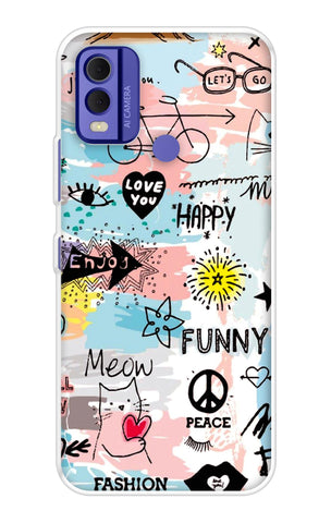 Happy Doodle Nokia C22 Back Cover