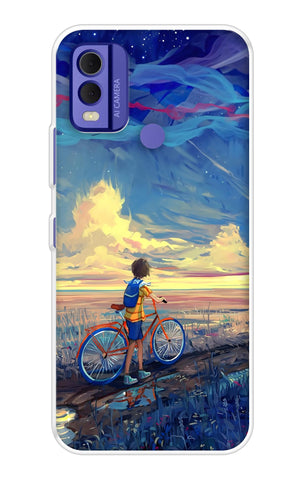 Riding Bicycle to Dreamland Nokia C22 Back Cover