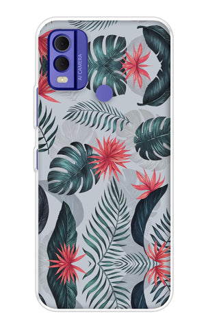 Retro Floral Leaf Nokia C22 Back Cover