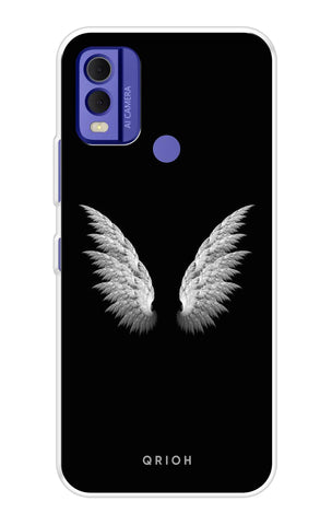 White Angel Wings Nokia C22 Back Cover