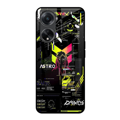 Astro Glitch Oppo F23 5G Glass Back Cover Online