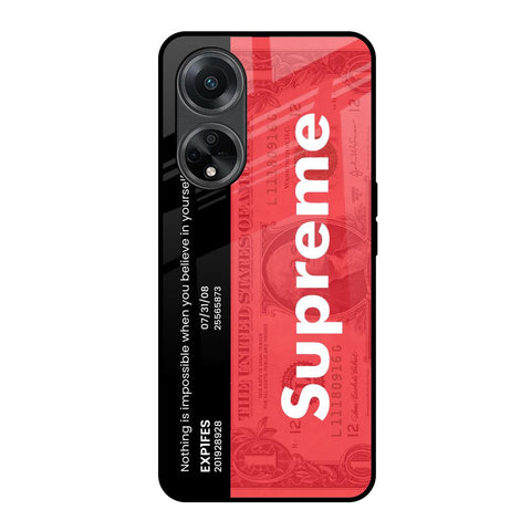 Supreme Ticket Oppo F23 5G Glass Back Cover Online