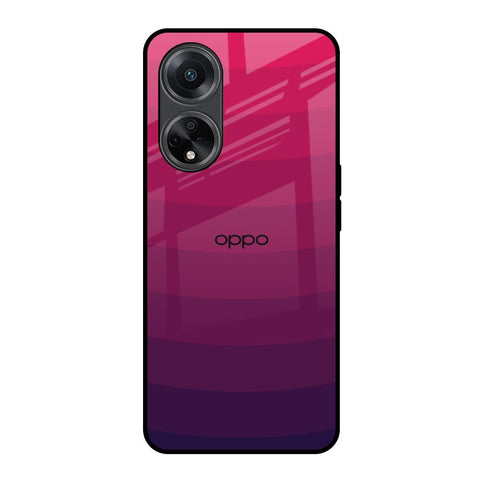 Wavy Pink Pattern Oppo F23 5G Glass Back Cover Online