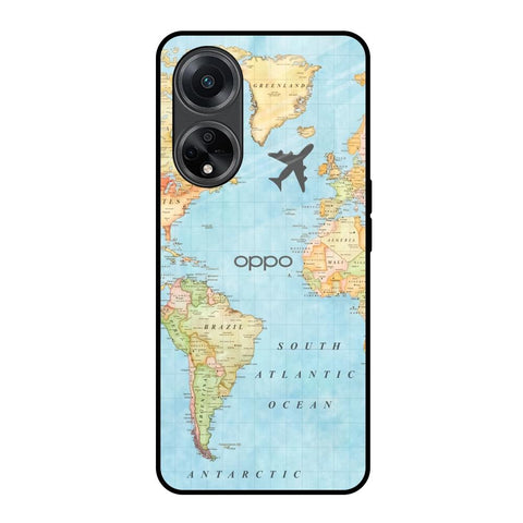 Fly Around The World Oppo F23 5G Glass Back Cover Online