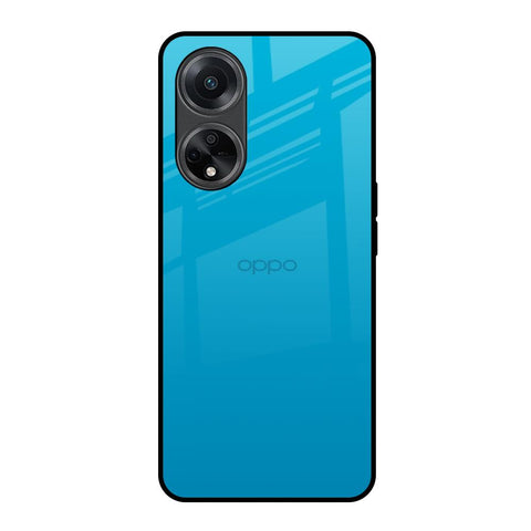 Blue Aqua Oppo F23 5G Glass Back Cover Online