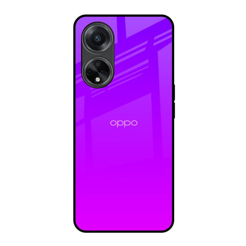 Purple Pink Oppo F23 5G Glass Back Cover Online
