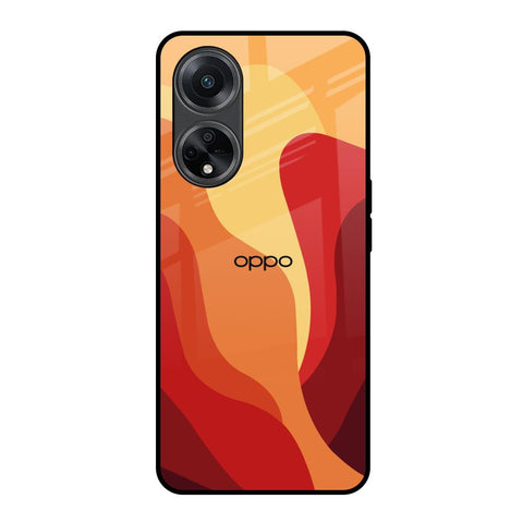 Magma Color Pattern Oppo F23 5G Glass Back Cover Online