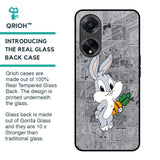 Cute Baby Bunny Glass Case for Oppo F23 5G
