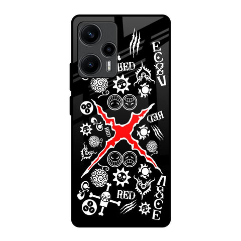 Red Zone Poco F5 5G Glass Back Cover Online