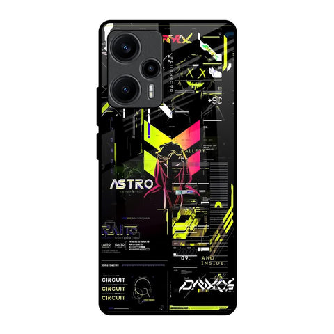 Astro Glitch Poco F5 5G Glass Back Cover Online