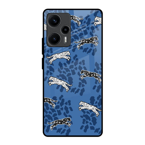 Blue Cheetah Poco F5 5G Glass Back Cover Online