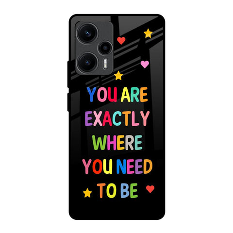 Magical Words Poco F5 5G Glass Back Cover Online