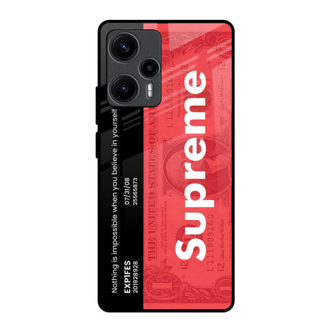 Supreme Ticket Poco F5 5G Glass Back Cover Online