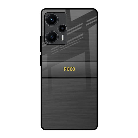 Grey Metallic Glass Poco F5 5G Glass Back Cover Online