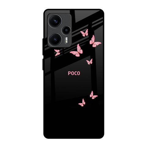 Fly Butterfly Poco F5 5G Glass Back Cover Online