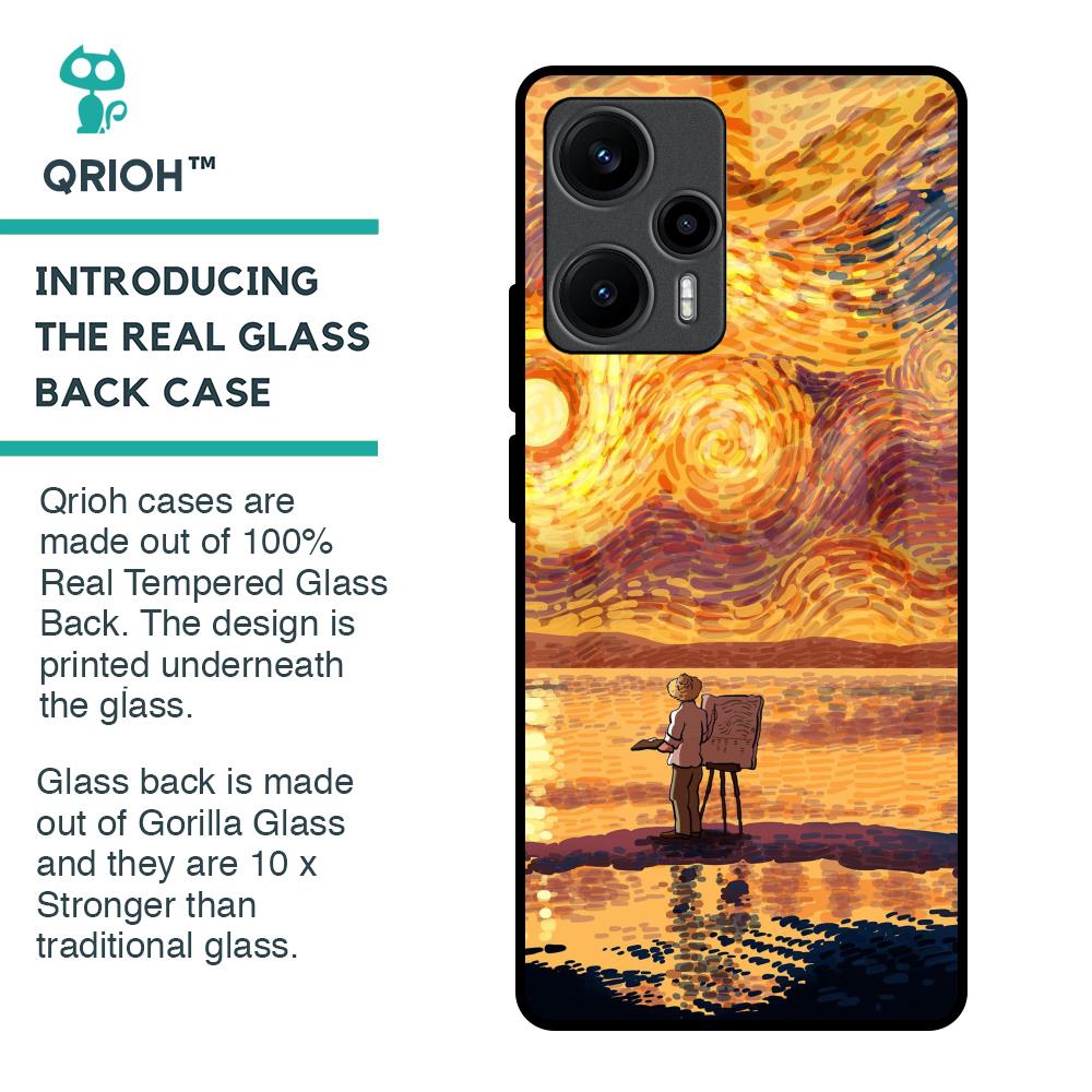 Sunset Vincent Glass Case for Poco F5 5G