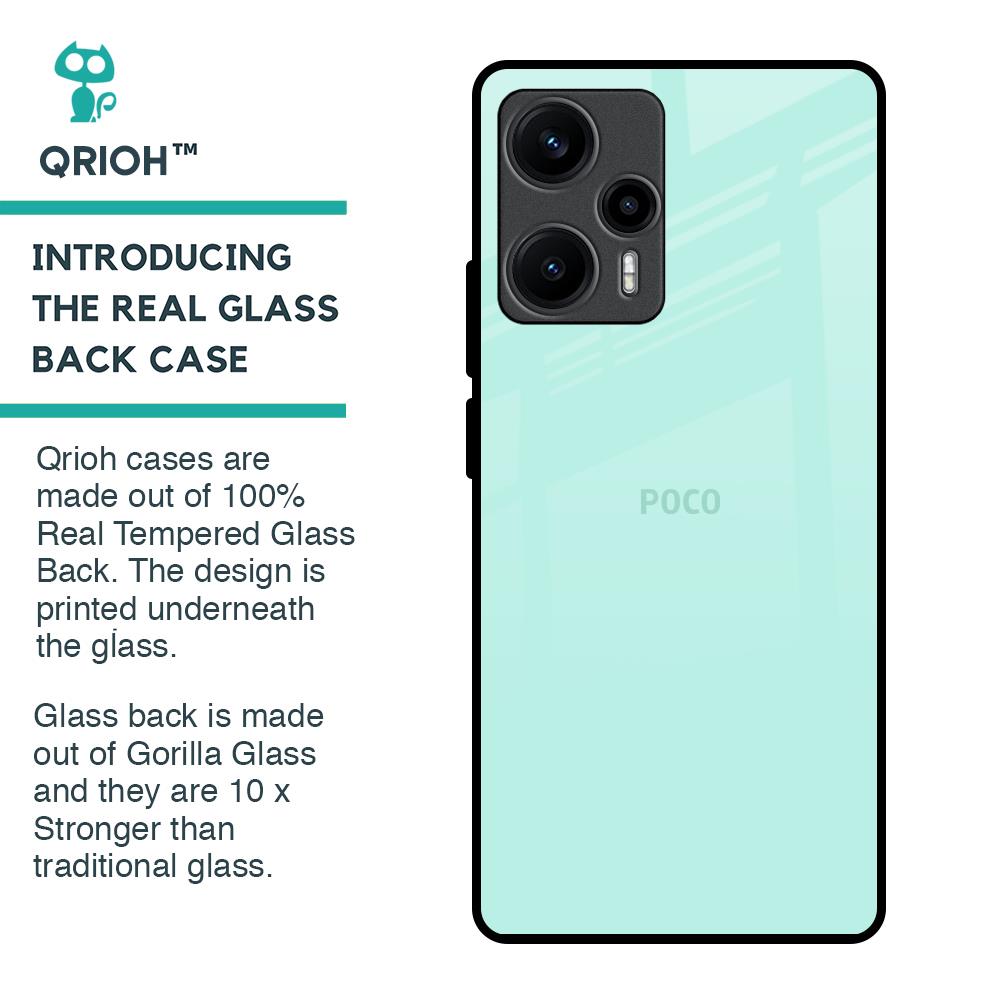 Teal Glass Case for Poco F5 5G