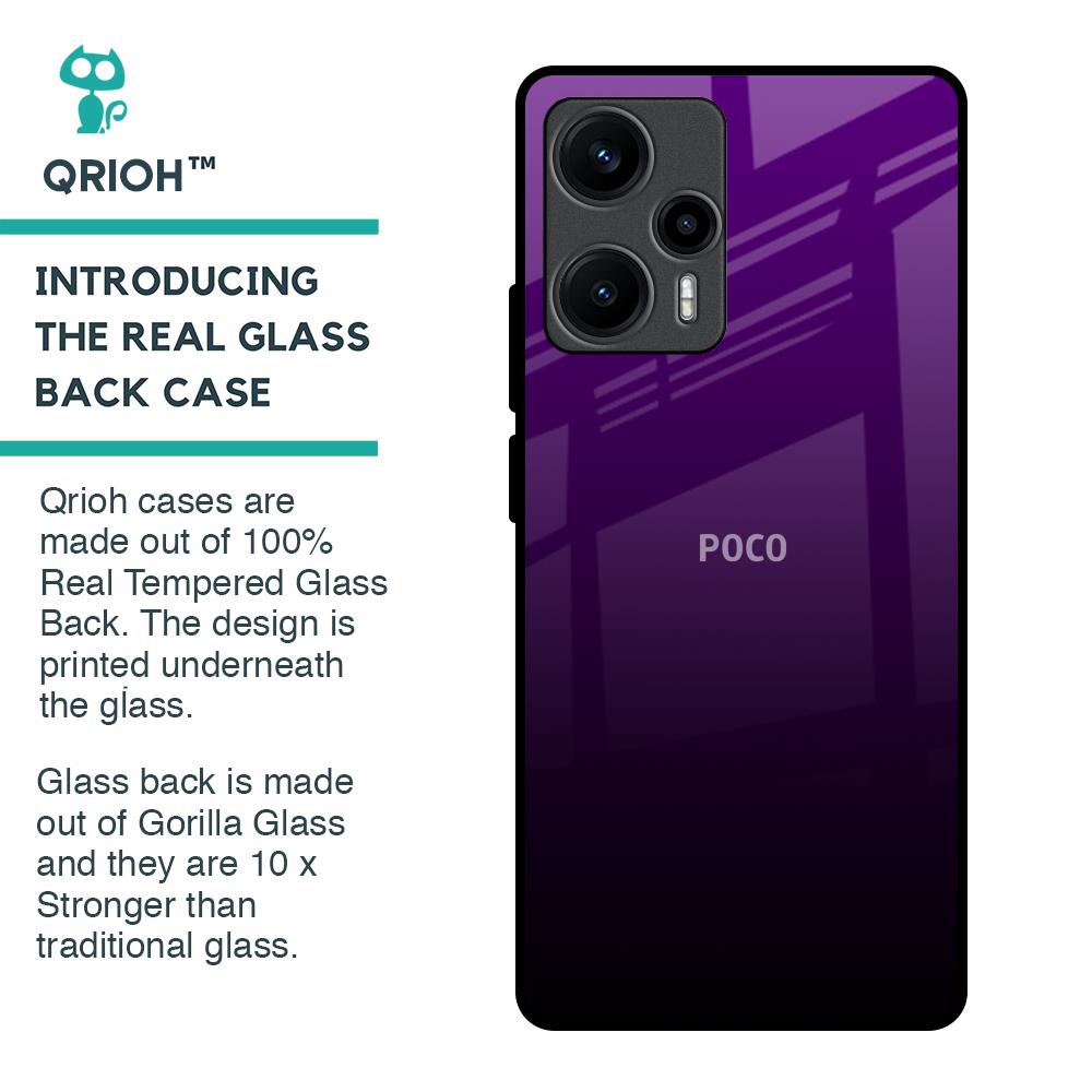 Harbor Royal Blue Glass Case For Poco F5 5G