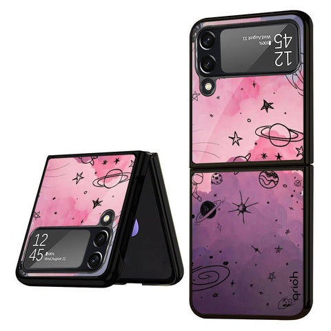 Space Doodles Samsung Galaxy Z Flip4 5G Glass Back Cover Online