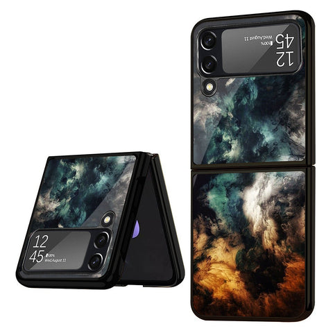 Multicolor Cloudy Smoke Samsung Galaxy Z Flip4 5G Glass Back Cover Online