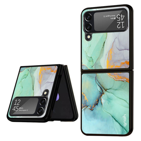 Green Marble Samsung Galaxy Z Flip4 5G Glass Back Cover Online