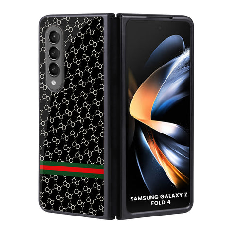 Branded Texture Samsung Galaxy Z Fold4 5G Glass Back Cover Online