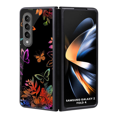 Rainbow Butterfly Samsung Galaxy Z Fold4 5G Glass Back Cover Online