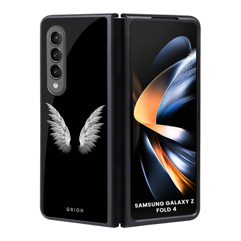 White Angel Wings Samsung Galaxy Z Fold4 5G Glass Back Cover Online