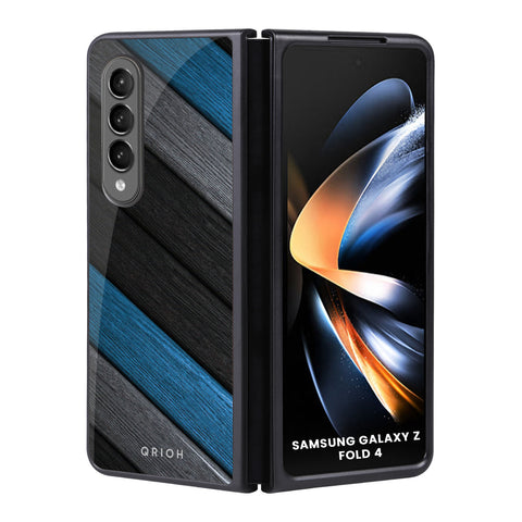 Multicolor Wooden Effect Samsung Galaxy Z Fold4 5G Glass Back Cover Online