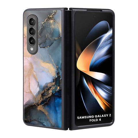 Marble Ink Abstract Samsung Galaxy Z Fold4 5G Glass Back Cover Online