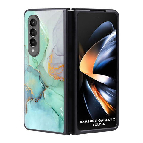 Green Marble Samsung Galaxy Z Fold4 5G Glass Back Cover Online