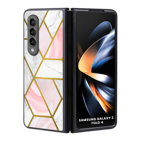 Geometrical Marble Samsung Galaxy Z Fold4 5G Glass Back Cover Online