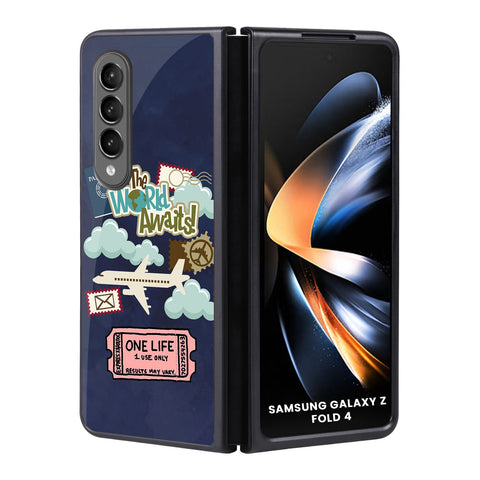 Tour The World Samsung Galaxy Z Fold4 5G Glass Back Cover Online
