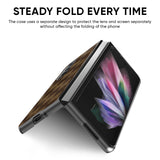 Brown Block Glass Case for Samsung Galaxy Z Fold4 5G